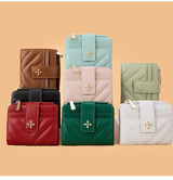 Baellerry New Short Simple Women Wallet High Quality Card Holder Buckle Zipper Coin Pocket Female Purses Small Women's Card Bag