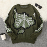 Men's Butterfly Jacquard Knit Sweater