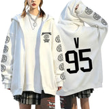 Y2K Graphic Zip-Up Hoodie