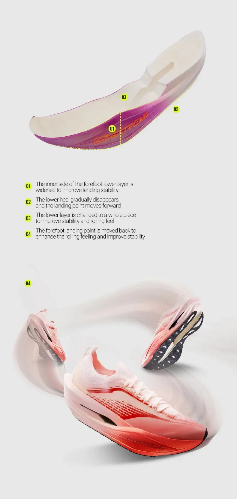 361 Degrees Furious Future 2.0 Running Shoes Marathon Plate Racing Carbon Lightweight Durable Cushion Stable Sneakers 672512201