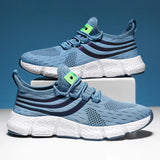 Men's Breathable Mesh Lace-Up Sneakers