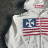Two-Tone Y2K Minimalist Hooded Sweatshirt