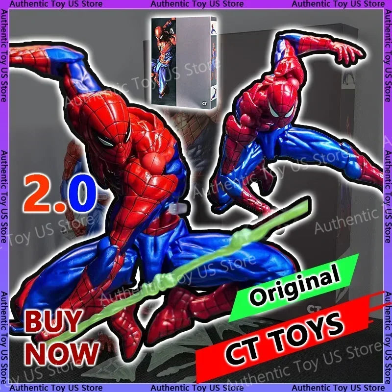 Authentic Ct Toys Amazing Yamaguchi Spider-Man 2.0 Figure - Agent Venom Anime Model, Customized Collectible Gift