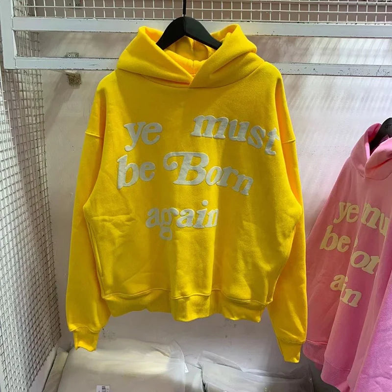 Men’s Oversized Graphic Cotton Fleece Hoodie