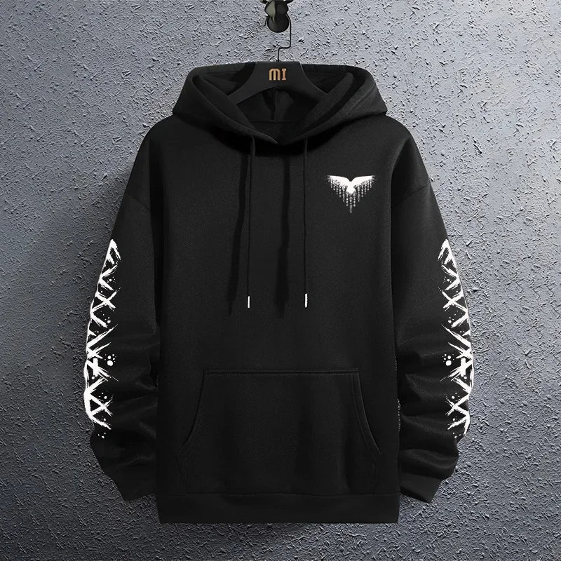 Men’s Classic Black Pullover Hoodie