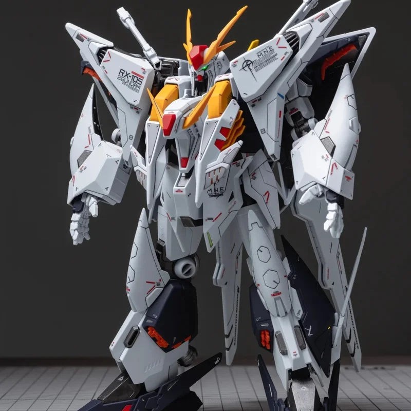 JUJIANG HG RX-105 XI RX-104FF Penelope 1/144 Scale Assembly Model Action Figure Toy for Hobbyists Plastic Model Collection Gift