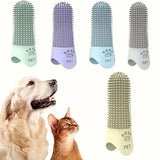 360° Silicone Finger Toothbrush for Dogs & Cats