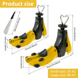 1/2Pcs Universal Shoe Stretcher Adjustable Boot Stretcher PC Sneaker Shoe Widener with Steel Shaft for Men and Women