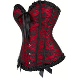 Gothic Overbust Corset Top - USA Made Slimming Waist Cincher