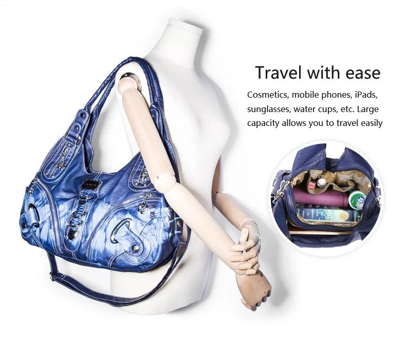 Vintage Women Handbags Shoulder Bag Top-handle Handbag Fashion Vintage Dumpling Pack Shoulder Bag Tote Bag Hobos Large Purse