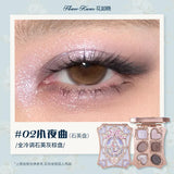 Flower Knows Strawberry Rococo Moonlight Mermaid Jewel Eyeshadow Palette 5 Colors Pearlescent Mashed Potatoes 2023