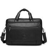 SCHLATUM Genuine Leather Briefcases Hard For Men 16 Inch Office Bussiness Computer Bag Luxury Vintage Handbags