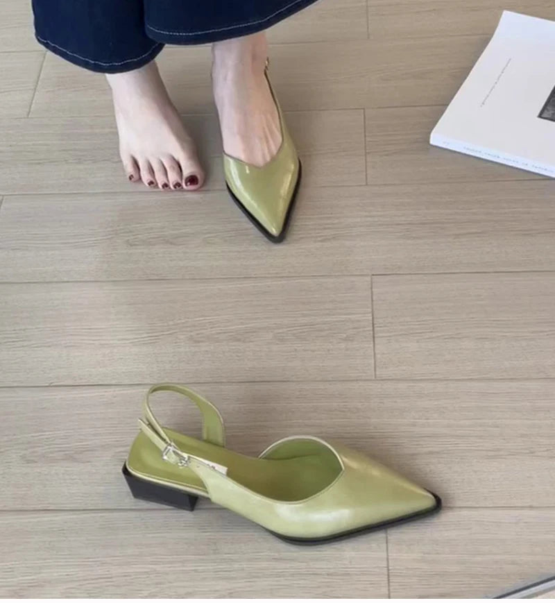 Women’s Pointed Toe Slingback Wedge Sandals