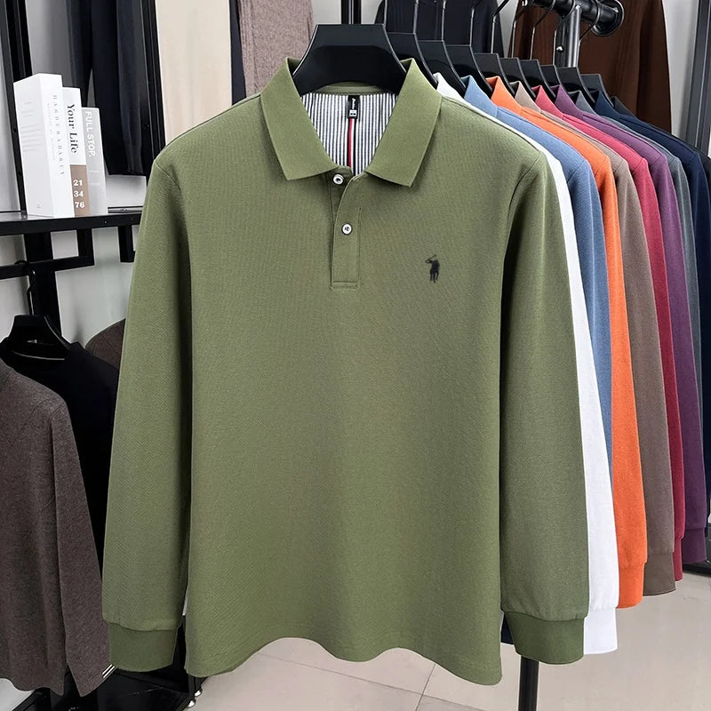 Men's Premium Cotton Embroidered Polo Shirt – Smart Casual