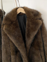 Plush Faux Fur Winter Overcoat