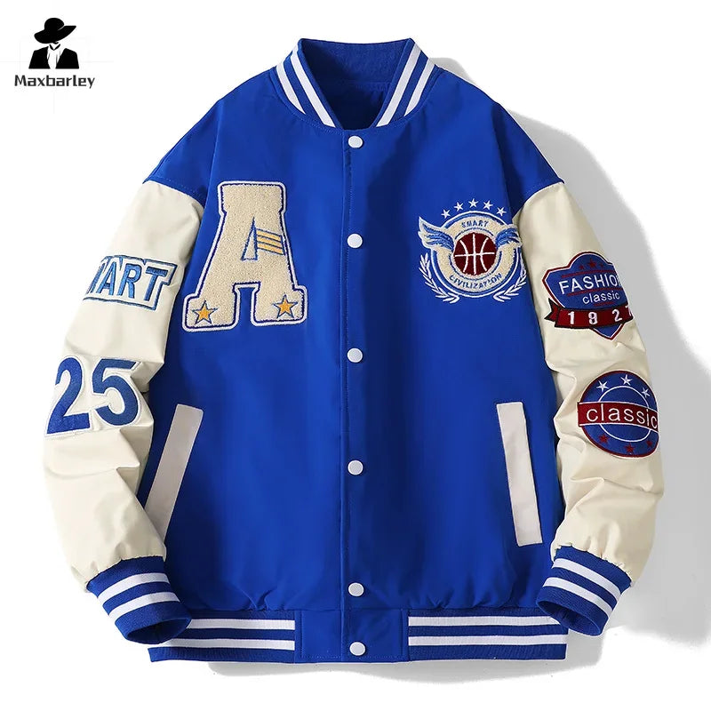 Retro Campus Letterman Jacket