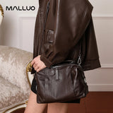 Women Natural Cow Genuine Leather Shoulder Bags Women Cowhide Bag Lady Soft Design Female Luxury Handbag for Ladies High Quality
