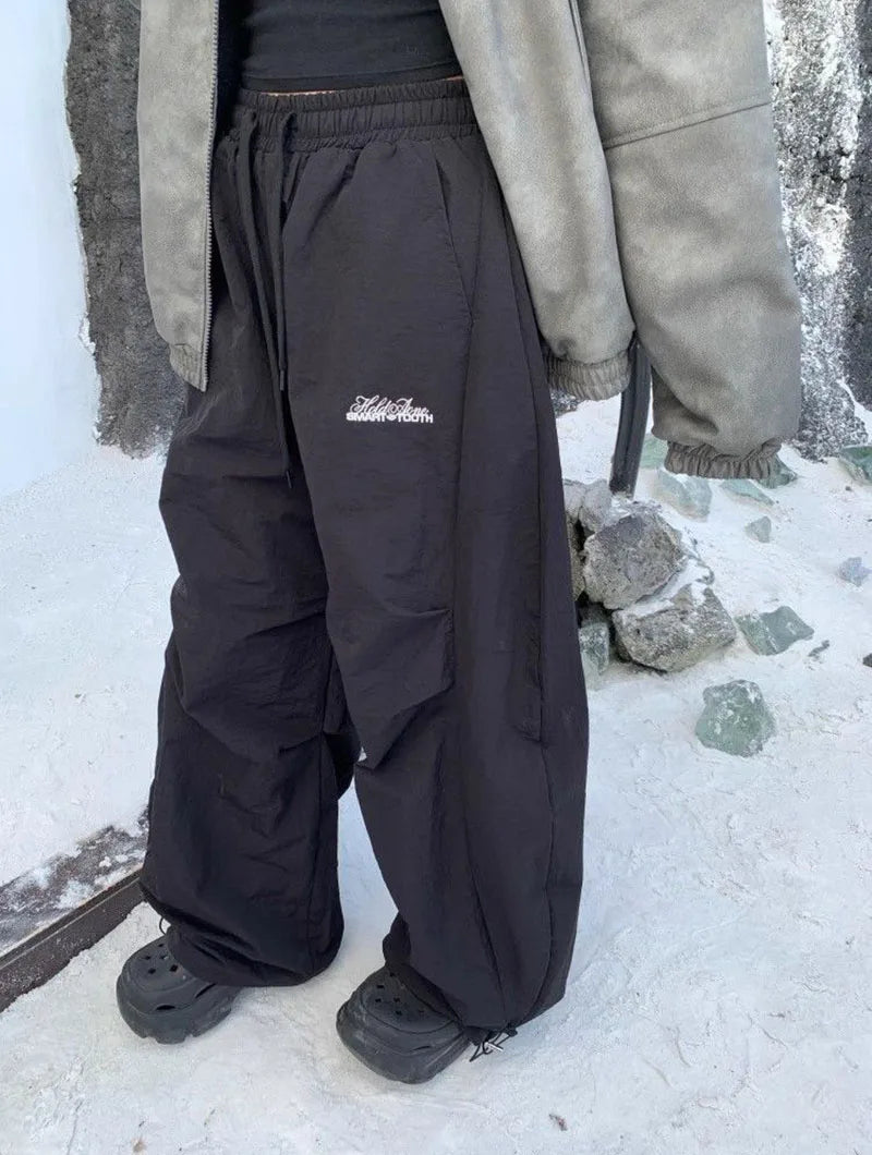 Women's Fleece Wide-Leg High-Waist Pants