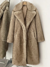 Plush Faux Fur Winter Overcoat