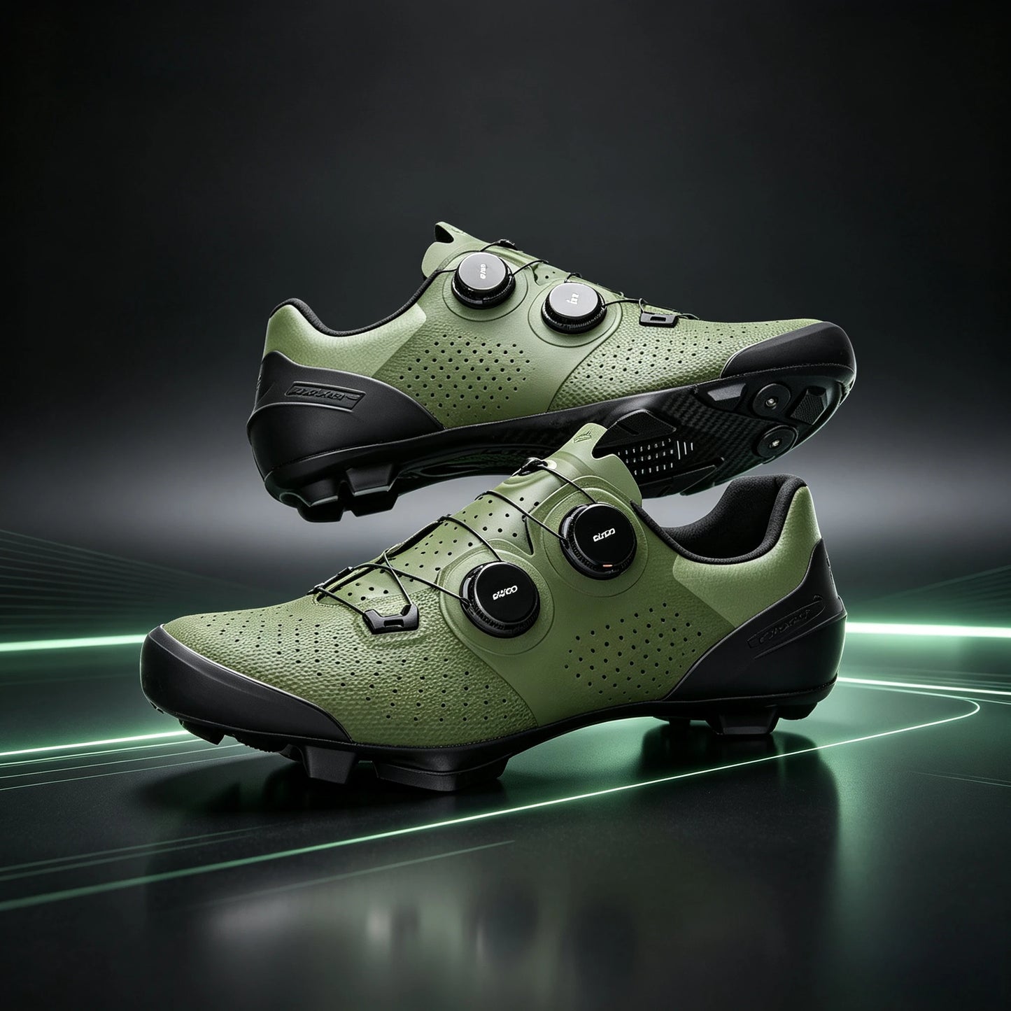 Santic Cycling Shoes Men's Mountain Carbon Fiber Lock Shoes Bicycle Riding Equipment Grade 14 Lightweight TMS24050