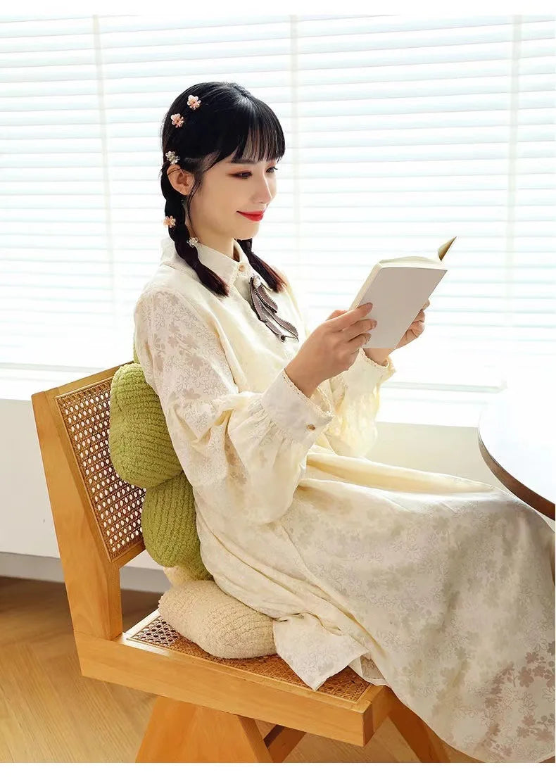 Five-Petal Flower Throw Cushion | Macaron Colors