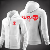 Zero Skateboard Logo Men's Harajuku Zipper Hoodie