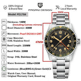 PAGANI DESIGN PD1784 Men’s GMT Automatic Mechanical Watch DG5833 Stainless Steel Sapphire Crystal Waterproof Local Delivery