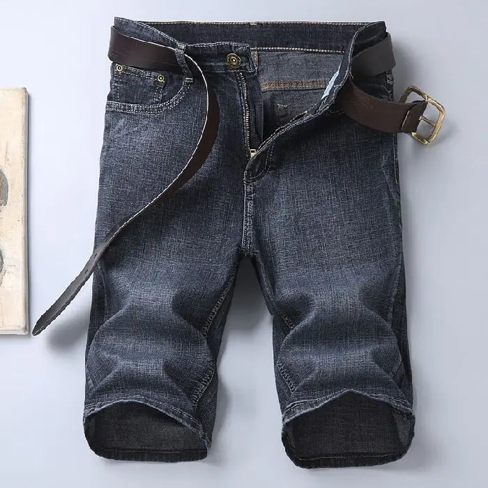 Men's Slim Stretch Denim Shorts | Summer Style