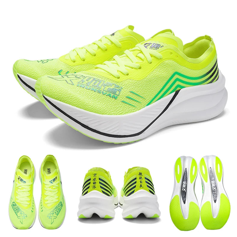 IRUNSVAN Professional Running Shoes Man Nylon Carbon Plate Athletic Training Sport Shoes Outdoor Non-slip Original Sneakers