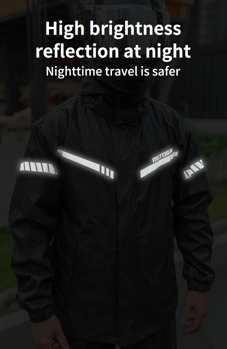 Motor Air Motorcycle Raincoat – 2-Piece Riding Suit