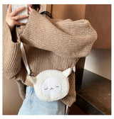 Japanese Style Kawaii Bag Women Cartoon Plush Shoulder Bag for Women New Crossbody Bag Small Phone Purse Bolsa Feminina