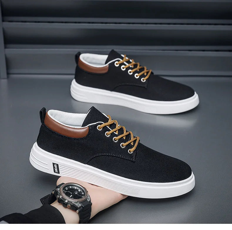 New Breathable Men's Canvas Shoes Student Casual Sports Shoes Trendy Youth Board Shoes