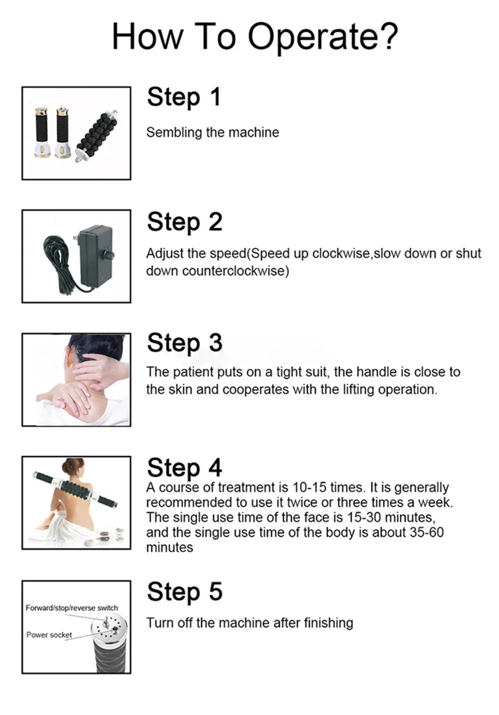 40W Electric Body Sculpting Roller Massager