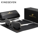 KINGSEVEN Brand Classic Male Sunglasses Men Fashion Polarized UV400 Retro Glasses Outdoor Driving Causal High Quality Eyewear