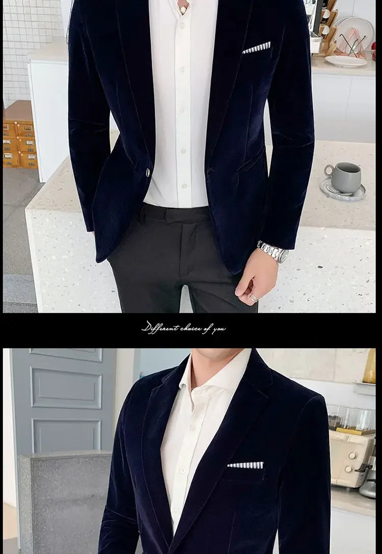 Men’s Slim-Fit Corduroy Blazer