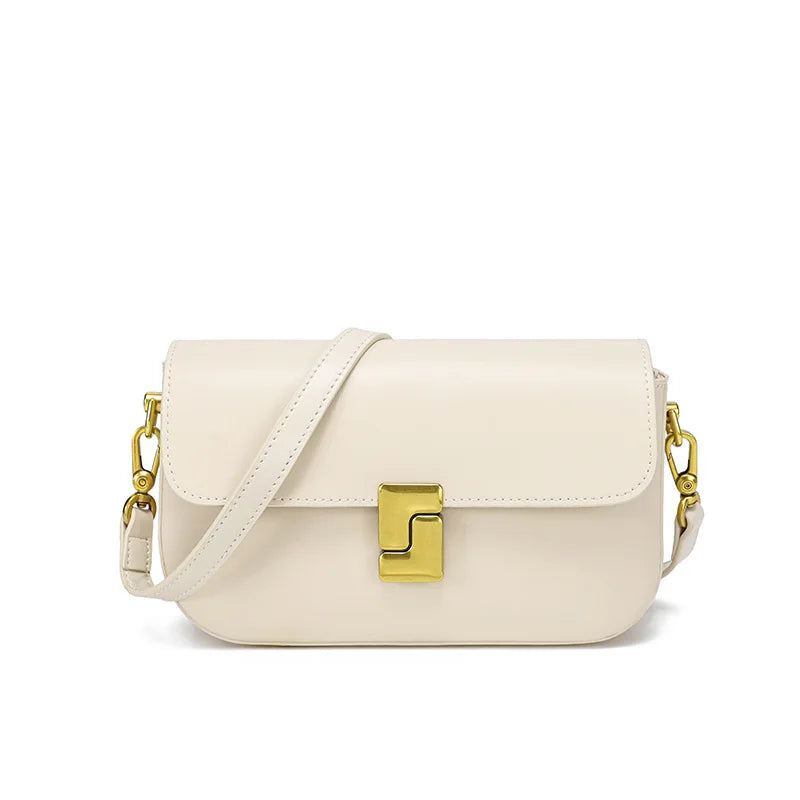Genuine Leather Woman Bag Small Square Shoulder Bag Handbags Ladies Crossbody Bags Luxury Designer Minimalism Bag Tofu Bag