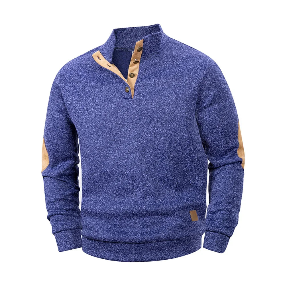 Men’s Casual Henley Pullover