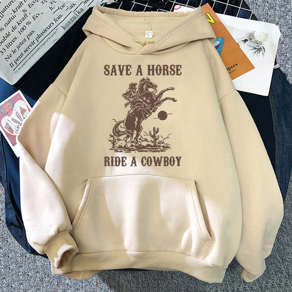 Retro Cowboy Aesthetic Hoodie