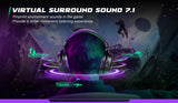 FIFINE Headset,3.5 mm jack&USB Headphone with 7.1 Surround Sound/volum contral/Mute switch for PC/MAC/PS4/PS5 Mixer-H9