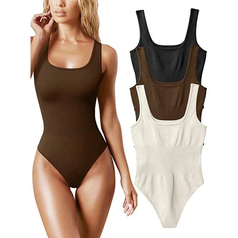 Ribbed Sculpting Seamless Jumpsuit | Firm Compression Shapewear