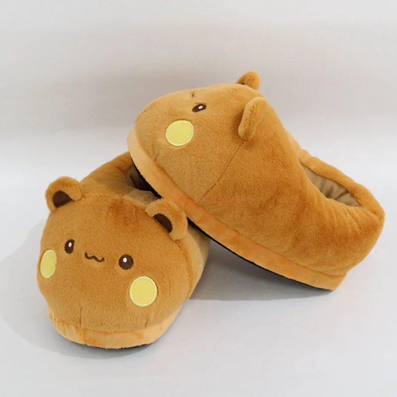 Panda Bubu & Yier Plush Slippers - Unisex Indoor Cotton Shoes