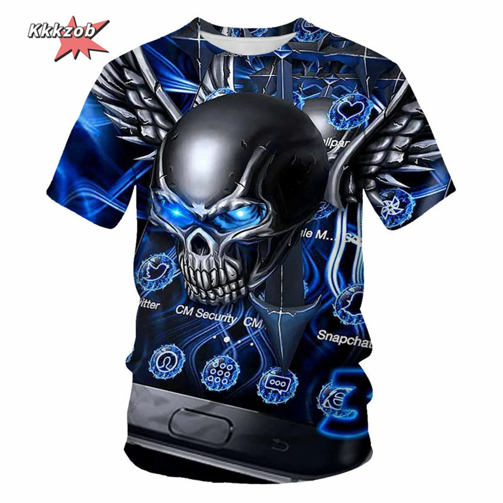 Men's Skull Beer Graphic T-Shirt