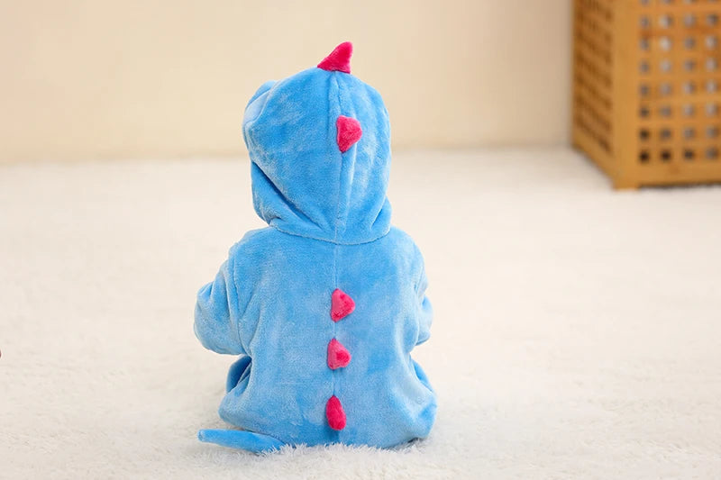 Plush Hooded Baby Winter Romper