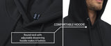 TACVASEN Autumn Winter Fleece Hoodies Mens Thermal Warm Hooded Sweatshirts Pockets Casual Hoodies Pullover Tops Male