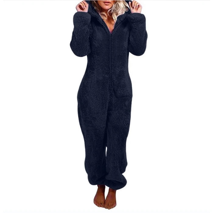 Women’s Elegant Hooded One-Piece Jumpsuit