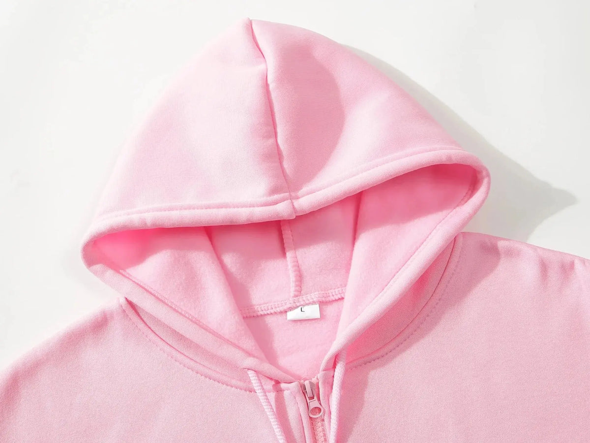 Y2K Graphic Zip-Up Hoodie