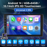 ESSGOO 7"/9"/10" Double Din Car Stereo | Android 14 | CarPlay & Auto