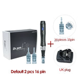 Dr pen Ultima M8 With 22 Cartridge Wireless MTS Derma Microneedle Pen Kit Professionals Use Beauty Machine Needle length 0.25 mm