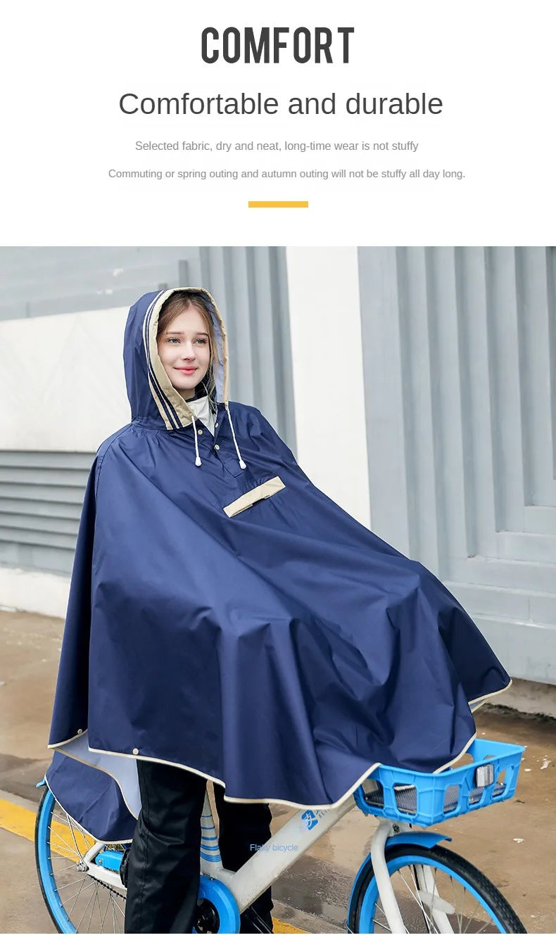 Kids' Cloak-Style Waterproof Poncho Raincoat