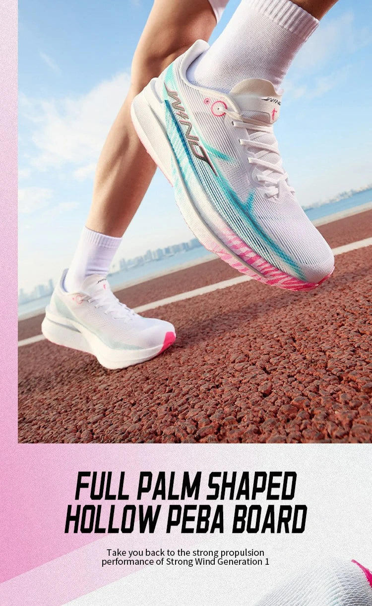 QIAODAN Man Trail Running Shoes 2026 WIND 4 Men's GYM Jogging Sport Shoes Mesh Breathable Athletic Running Sneakers QDB023262298
